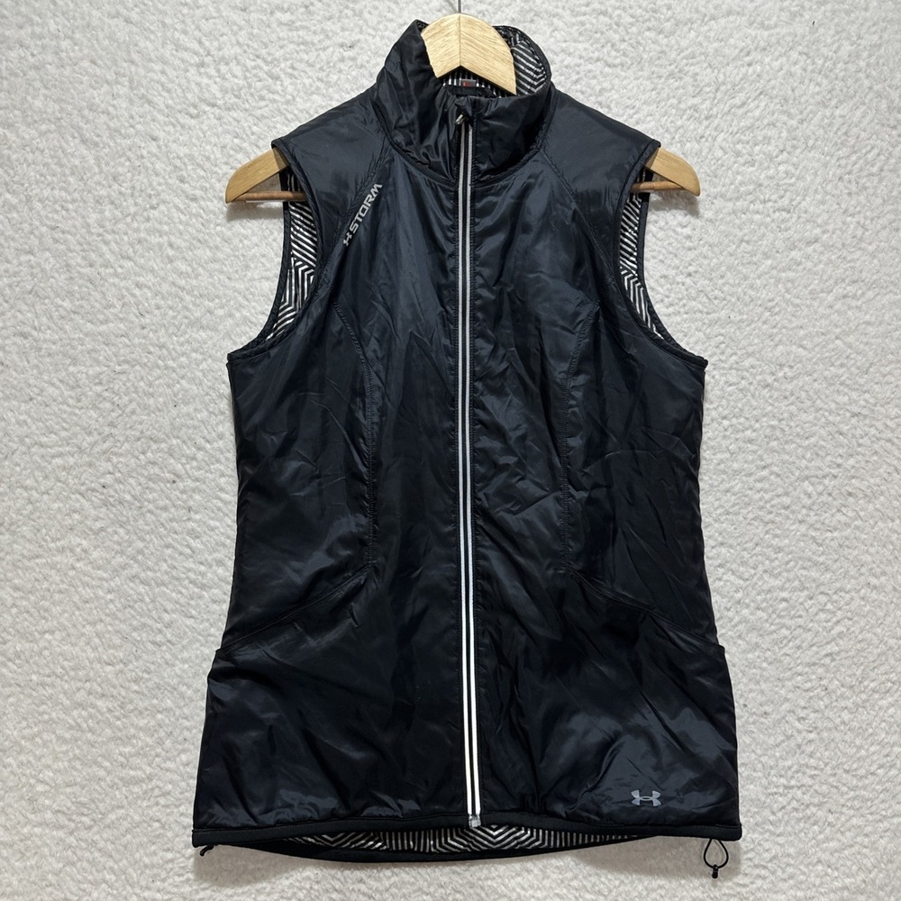 Under Armour‎ Storm Primaloft Puffer Running Vest Women's Size M Black Infrared